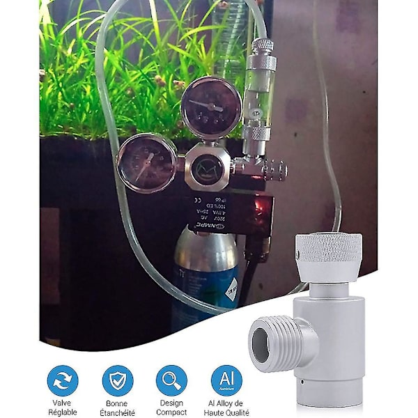 Silver Soda Stream Adapter, Tr21-4 Till W21.8 För Akvariecylintrar