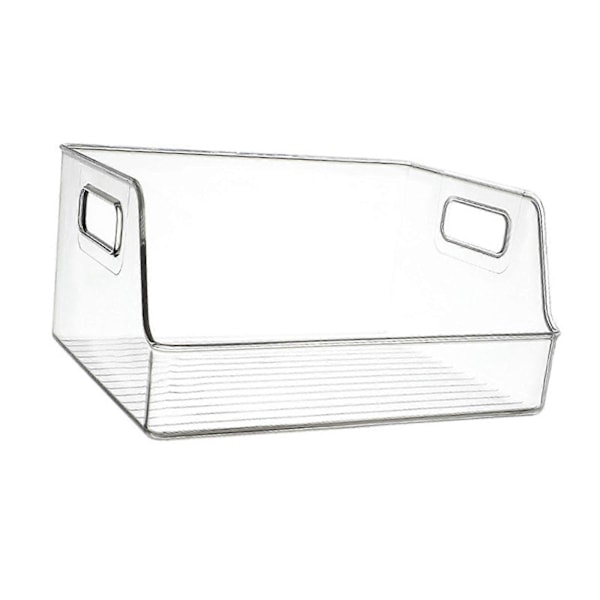 Gennemsigtig skuffeboks Sæber Håndklæder Dåser Vitrineskab Køleskab Organizer Boks Opbevaringsboks til Badeværelse Hjemmeskabe Bordplader 21.5cmx26.5cmx13.5cm