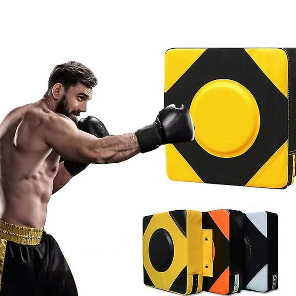40 cm Punch læder væg boksepude Måltræning Sandsæk Fighter Kampsport boksetaske Fitness Taekwondo træningsudstyr White