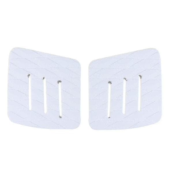 9-delad Eva Surfbräda Traction Pad Surf Longboard Pad Halkskydd, vit