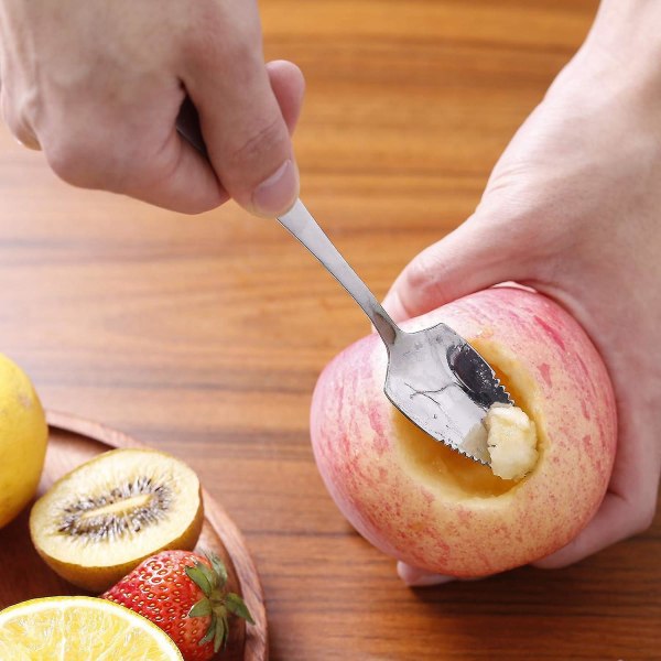 6 stk Grapefrugtske Sæt Til Citrusfrugter - Rustfrit Stål