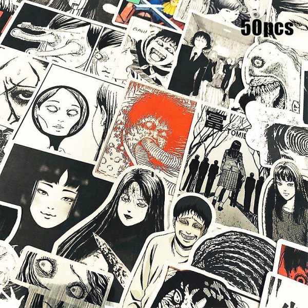 50 st Anime Junji Ito affisch högkvalitativ hemrum print klistermärke