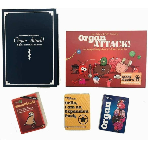 Organ Attack Brætspil Organ Harvesting Funny Gathering Familiekortspil 2-6 spillere