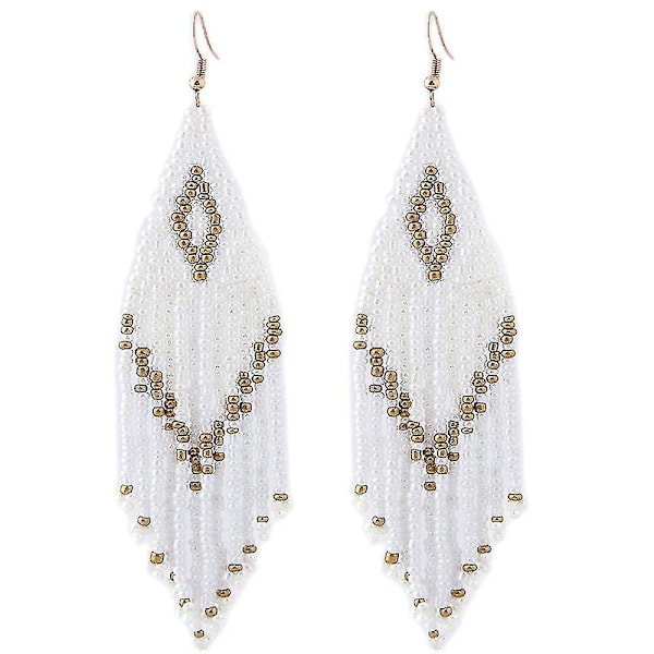 Bohemian Beaded Tassel Dangle Earrings Fashion Lady Gifts