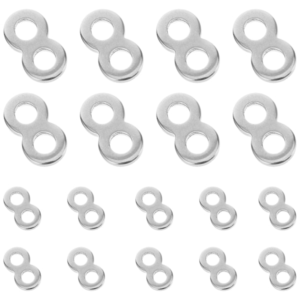 20 stk. Bordpladebeslag i Rustfrit Stål 8-Tal Beslag Connector 8-Formet Beslag