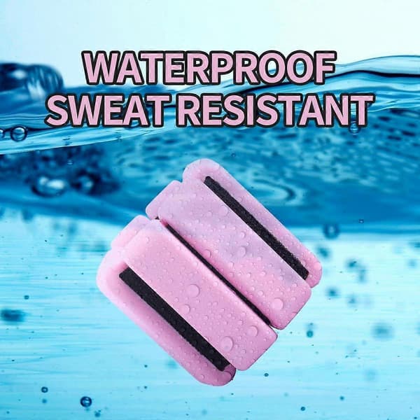 Justerbare håndleds- og ankelvægte til mænd og kvinder, sæt med 2, bærbart armbånd, pink