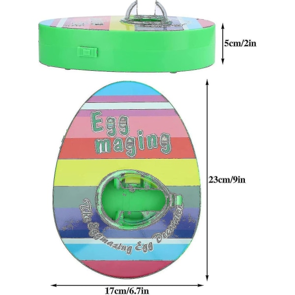 Påskeæg dekorationssæt, elektrisk malemaskine til påskeæg med 8 malerpenne og 3 æg gør-det-selv-æggemaskine påskeæg roterende malemaskine til voksne