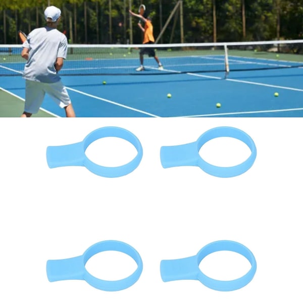 4 stk Tennis Grip Trainer Aid Tennis Tennis Racket Trainer Tool For Outdoor Sports konkurranser Blue