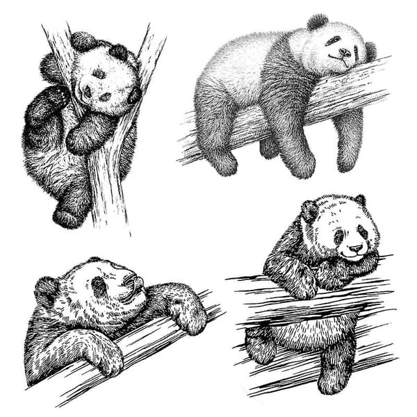 Panda silikone klare stempler til kortfremstilling, scrapbooking, prægning, gør-det-selv-håndværk