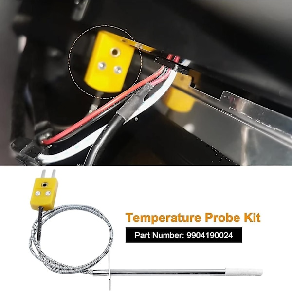 Temperatursonde-sett Kompatibelt med Masterbuilt Gravity Series 560/800/1050 Digital Kullgrill + Røyker Reservedeler, 1-delt
