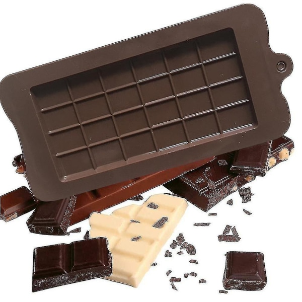 4 Stk Chokoladeform Silikone Bageform til Chokolade Praline Molda