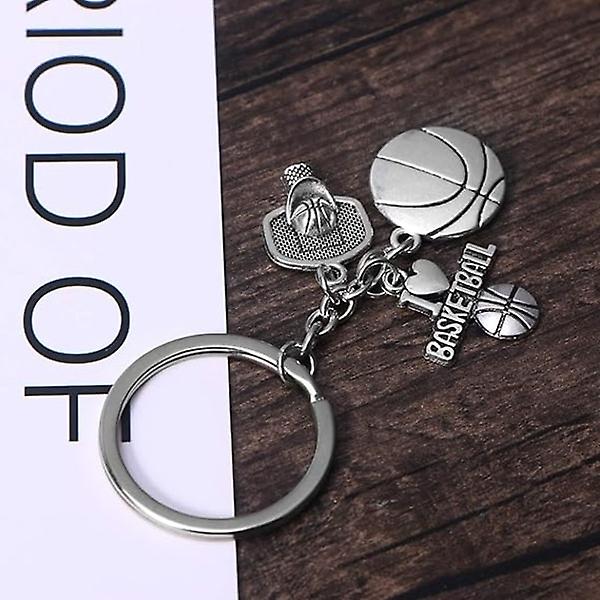 Basketball sport metall nøkkelring anheng for dekorasjon ornament gave