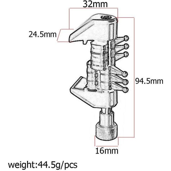 Multifunksjonell 6-strengs Capo, Åpen Stemming Spider Akkorder, For Akustiske Gitarstrenger, Svart