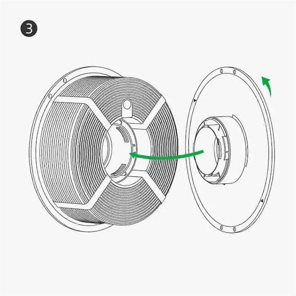 For Bambu Lab 3D-skriver Høytemperatur Material Rack Gjenbrukbar