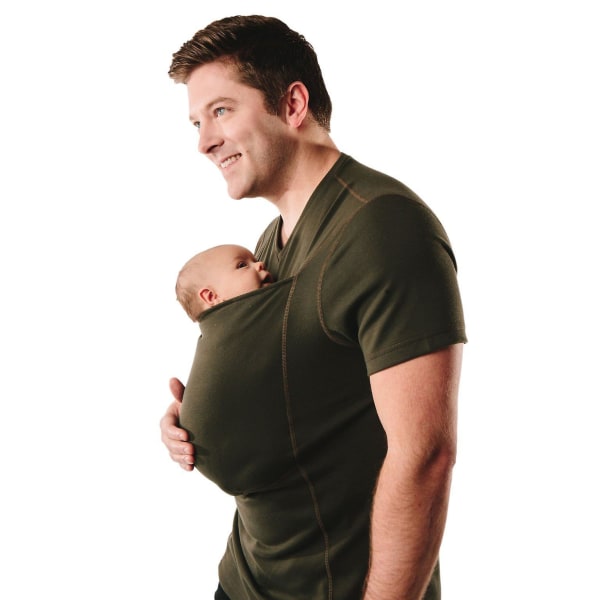 Baby Kangaroo Large Pocket Vest T-shirt Herr Care Bonded Shirt (armégrön) ArmyGreen M