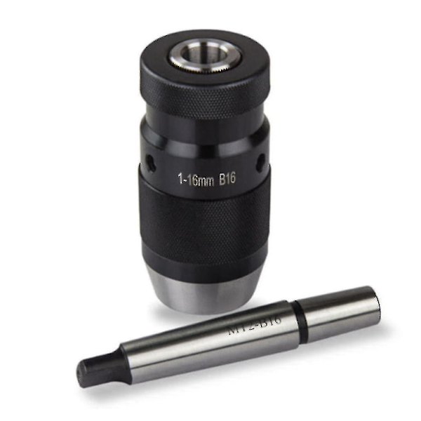 Borrfoder Snabbspännings Borrchuck 1-16mm B16 Med Koner Mk2 Auslappenblappe Skick: Ny