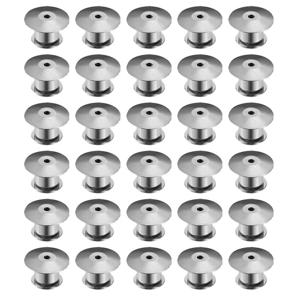 30 st Låsstift Keepers Metal Pin Backs Lapel Pin Backs Pin Clutch Metal