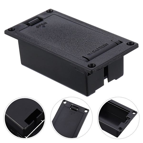 2 st 9V Batterilåda för Pickup, Aktiv Pickup Batterifack för Gitarr och Bas
