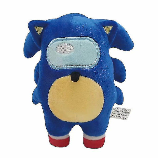 Plush Leksaker Anime Animation Sonic Among Us Actionfigur Mjuk Fylld Plyschdocka För Pojkar Flickor Jul Födelsedagspresenter-i Blue