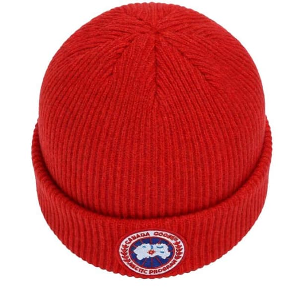 Mode Broderet Hue Hat Mænd og Kvinder Alsidig Varm Efterår og Vinter Trendy Hat-Rød Red