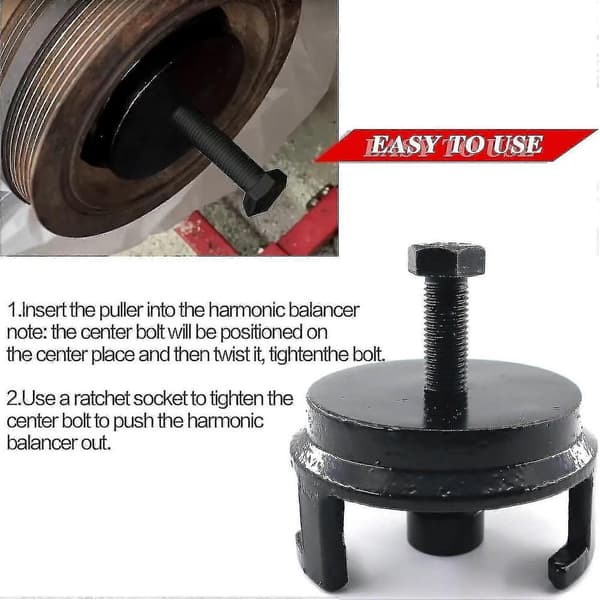 25264 Gm Harmonic Balancer Puller, Ls Veivaksel Remskive Avtrekker, Erstatningsmotor Fjerner Raskt Harmon