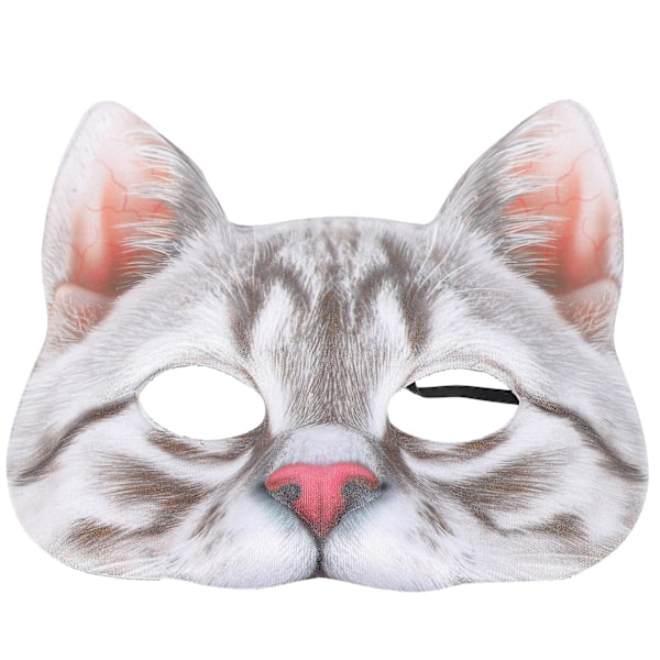 Bedårande Simulerad Kattmask Realistisk Kattmask Karneval Party Kattmask Maskerad Kostymmask