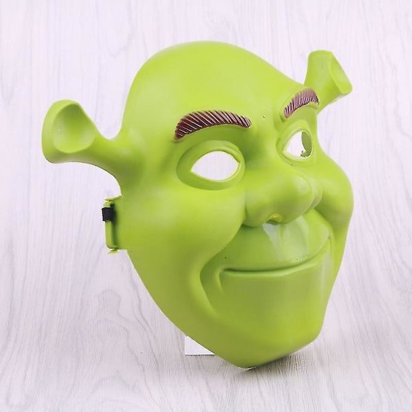 Vihreä Shrek Mask -juhlapäällinen Halloween Cosplay cover lapsille