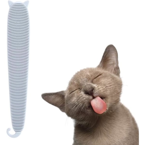 Kissan kieliharjakampa, kissan nuolemisharja Kissan hoitokampa Puhdas hierontahoitotyökalu pitkä- tai lyhytkarvaisille kissoille (harmaa)