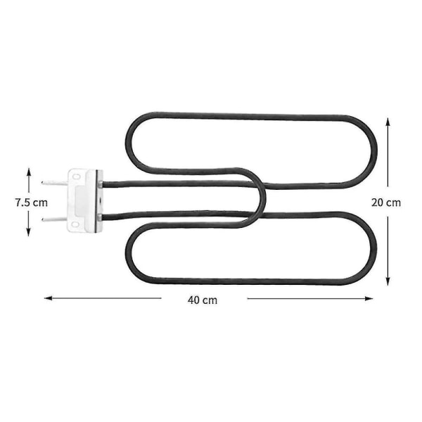 66631 65621 Utskifting av grillbrennerrør for Weber Q 140/1400 80342