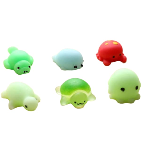 24-pak Squishy Stress Relief Legetøj Søde Dyr Mochi Bolde Kompatible med Fidget Legetøj[JUN]