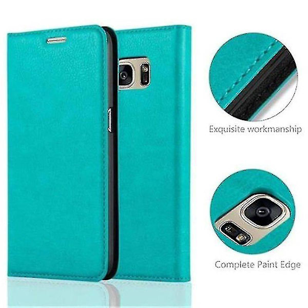 Etui til Samsung Galaxy J5 2016 Foldbart Telefon Etui - Cover - Med Standfunktion og Kortrum Farve Grøn