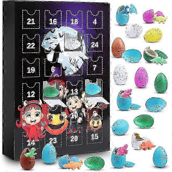 Halloween Ædelstens Adventskalender | 24 Dages Halloween Kalender Nedtælling Legetøj | Nedtælling Juletræspynt Overraskelse Adventskalender Sæt