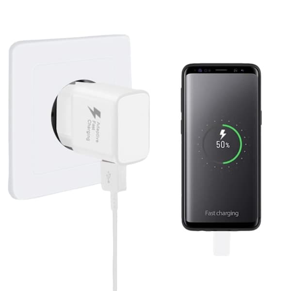 2 st snabbladdare, 1,2 m kabel, kompatibel med Samsung Galaxy S22 S21 S20 S8 S10 S9 Plus Note 7 8 9 10 A53 LG, HTC 2-pack/svart