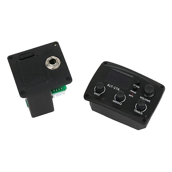 -17a Akustisk Guitar Eq Preamp med Digital Processor Tuner 3-bånds EQ med Tuner Guitar
