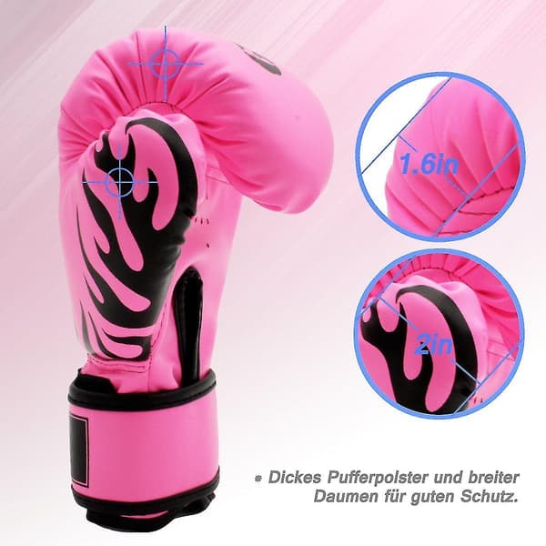 Boxningshandskar \"4oz Boxningshandskar för Barn Ungdom\" (1 Par) Fluorescent Green