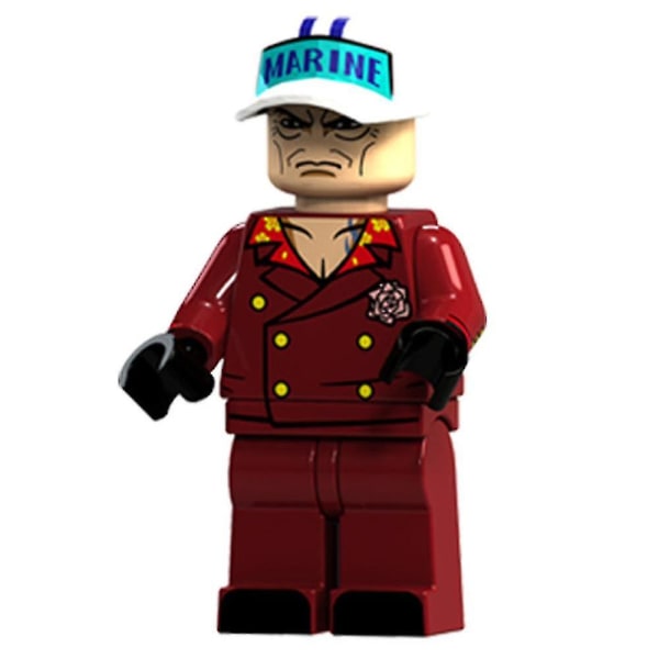One Piece-set med byggklossfigurer 14 typer av Luffy Qiaoban Nami små partikel-leksaker