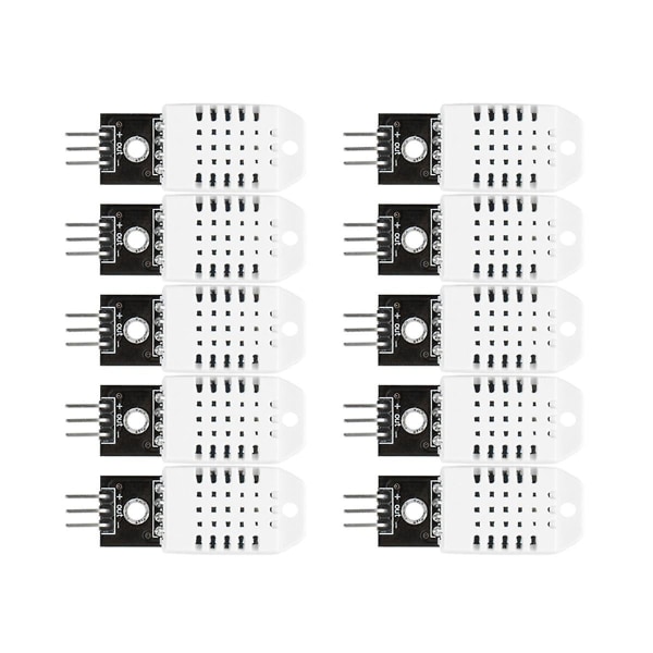 10 st Dht22 digital temperatur- och luftfuktighetssensor Temperatur- och fuktighetsmodul elektronisk bui