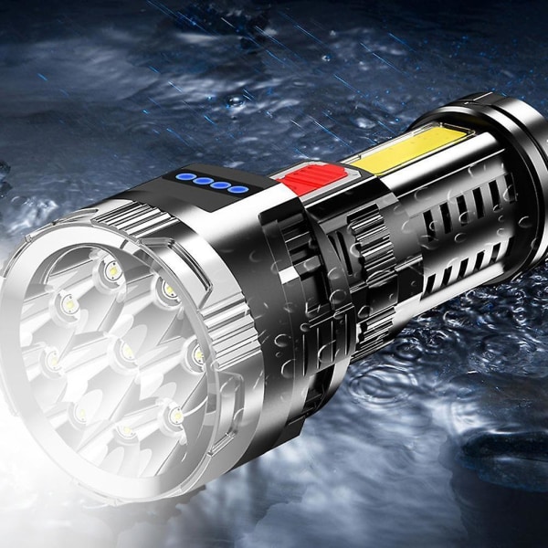 Oppladbar 120000 Lumen P70 Kraftigste LED Lommelykt USB Zoom P4o8