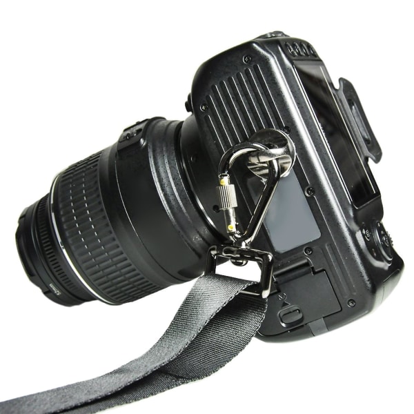 Dslr-kameran olkahihnan ruuvi D-rengasruuvit Vakio 1/4'-20 metallinen kolmijalan kiinnitysruuvi pikavapautuslevylle