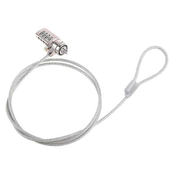4-numeroinen salasanalla toimiva lukko, yhdistelmälukko, turvalukko, kaapeliketju USB-laitteille