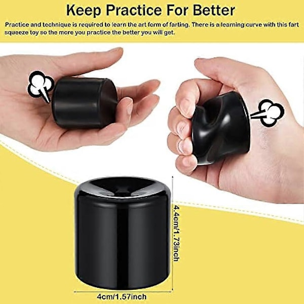 2 Stykker Prompemaskiner i Svart Prompe Spøk Leketøy Prompelyd Maker Prompelyder Maskin Leketøy Morsomme Vits Leker for Morsom Spøk Fest Bursdag Spøk Leketøy F