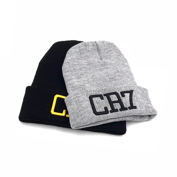 Cr7 Beanies Neulottu Cap Talvilakit Skullies Bonnet Cristiano Ronaldo Talvilakit miehille Naisten hattu Ulkourheilu lämmin cap 2018 Gray