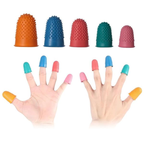 Easy-Sew Finger Protectors 10x, Sewing Accessories, Rubber Thimble, Finger Protector, Rubber Top