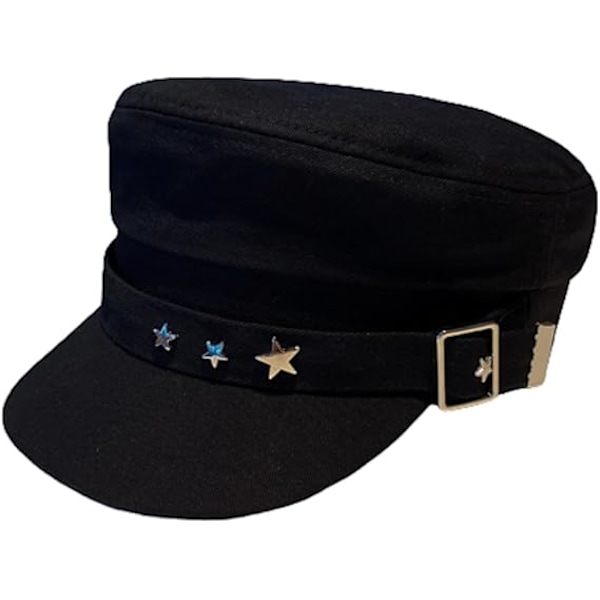 Kvinnor Flickor Y2K Stjärnbasker Hatt Mode Newsboy Kepsar Varm Skärm Basker Hatt