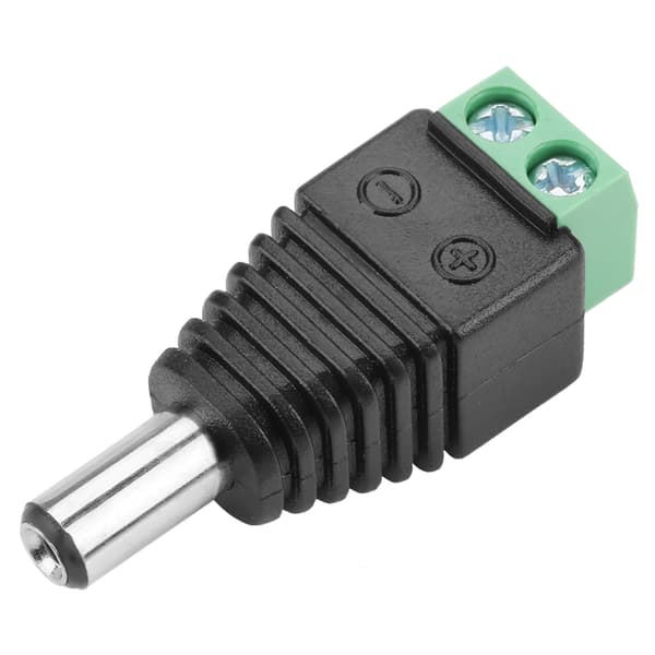 10st DC Power Male Plug Jack Terminal Adapter Connector Compatible with CCTV Camera 5.5*2.1mm