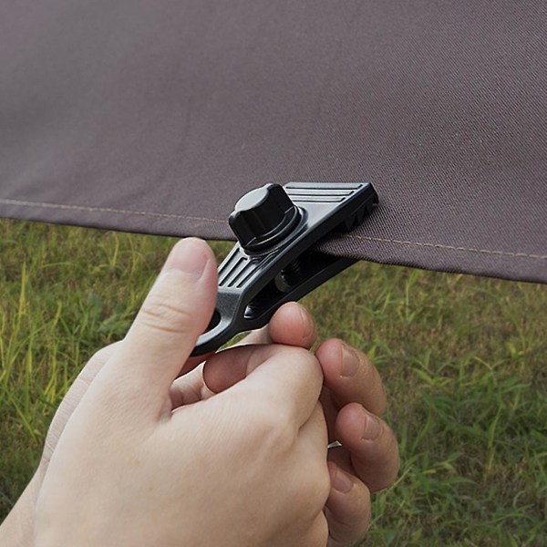 10 st Tarpklämmor Poolöverdrag Klämmor Tältfästen Hållare för Markiser, Camping