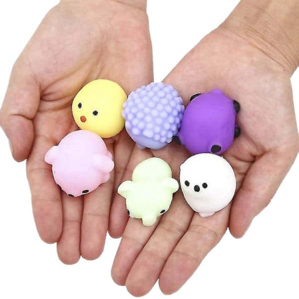 24-pak Squishy Stress Relief Legetøj Søde Dyr Mochi Bolde Kompatible med Fidget Legetøj[JUN]