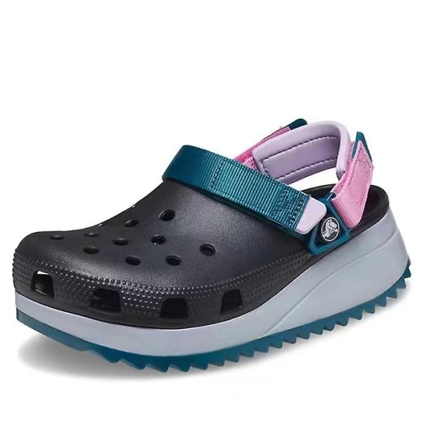 Klassisk Tie-dye Grafisk Clog Cutie Crush Clog Cave Tofflor Strandsandaler Dark green M8 41