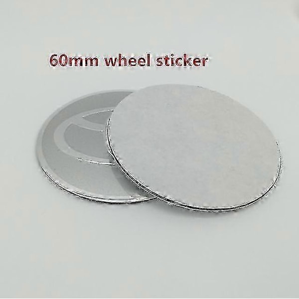 Nye 4 stk. 56 mm 60 mm 65 mm til Toyota bil hjulnav centerkapsel badge dæksler emblem mærkat styling Acc Full silver 60mm