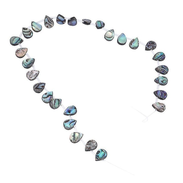 1 st gör-det-själv smycken Tillbehör Naturliga Abalone Skalpärlor Naturligt skal Tvärgående hål Kärlekspärlor Strängtillbehör Gör-det-själv handgjorda prydnadstillbehör